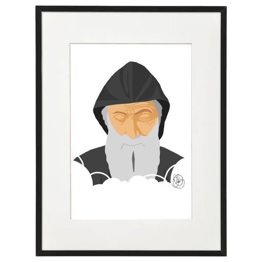 maronite saint charbel coloured print for kids