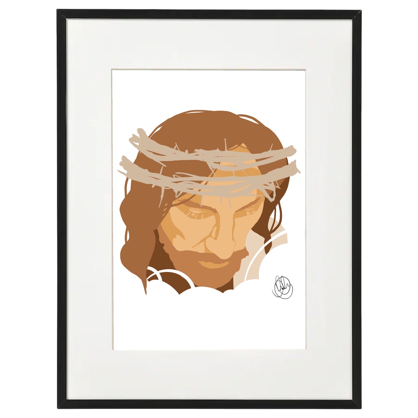 Coloured Jesus Print for Kids