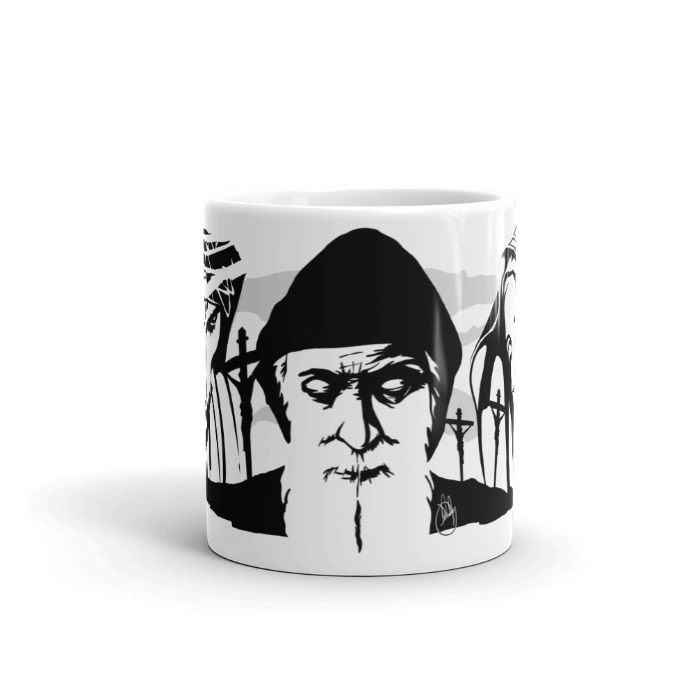 Jesus, Saint Charbel & Mother Mary Coffee Mug