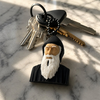 Saint Charbel 40mm 3D Printed Keychain