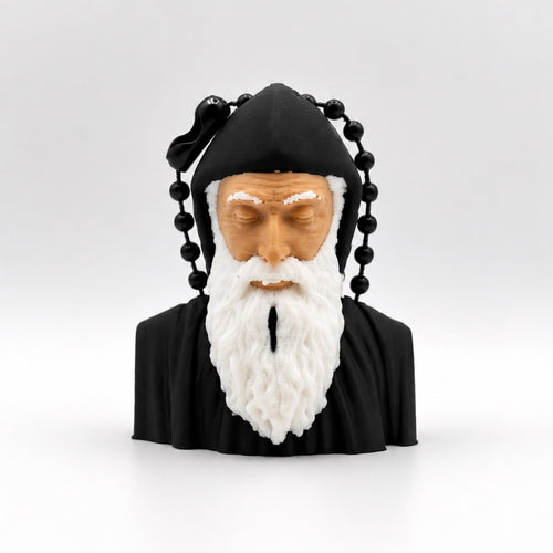 Saint Charbel Key Ring – 40mm 3D Printed