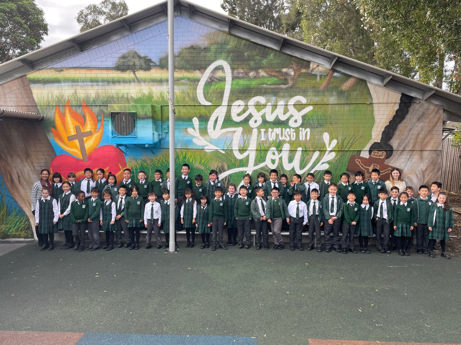 Artwork as a backdrop to school life
