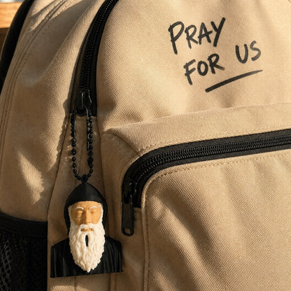Saint Charbel 40mm 3D Printed Keychain