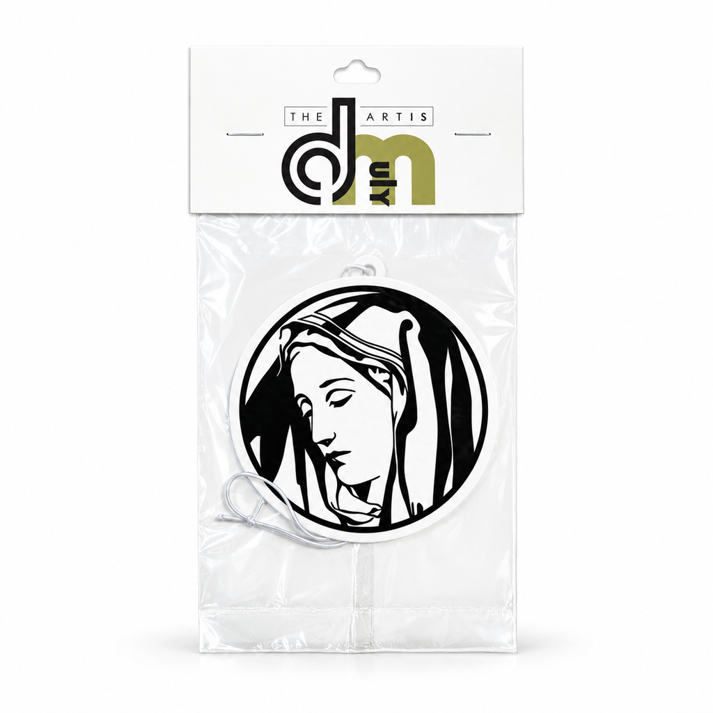 mary air freshener in DMuly retail packaging on white background