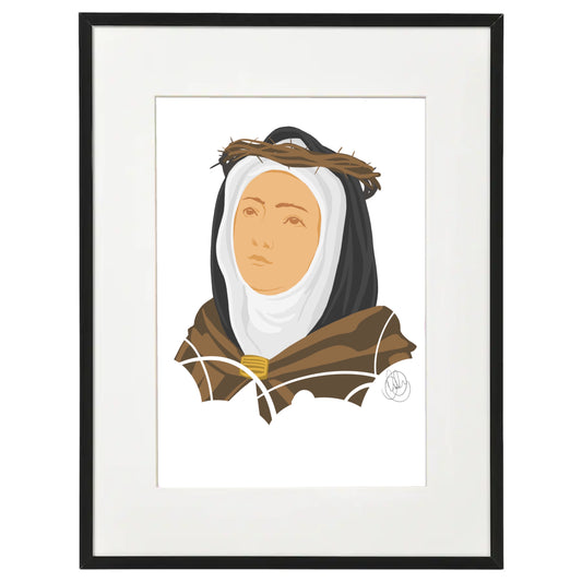 St Veronica Coloured Print for kids